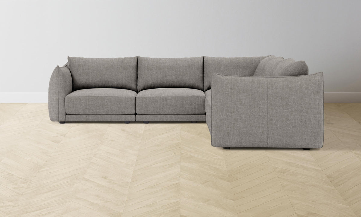 The Jones Modular Sectional - Heritage Belgian Linen Agate