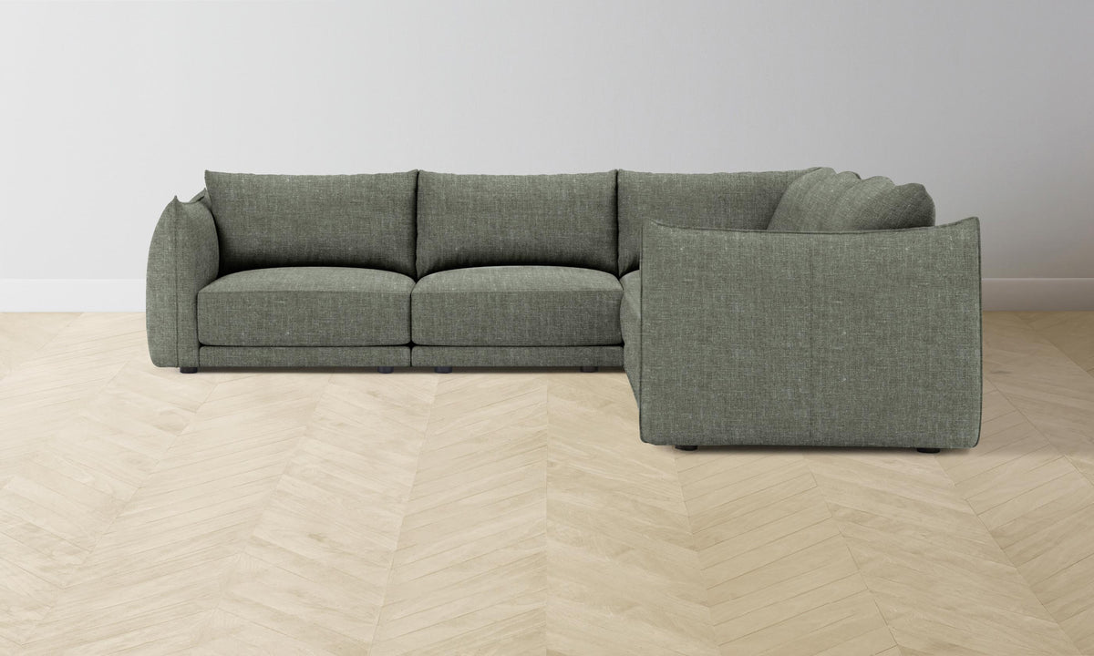 The Jones Modular Sectional - Heritage Belgian Linen Thyme