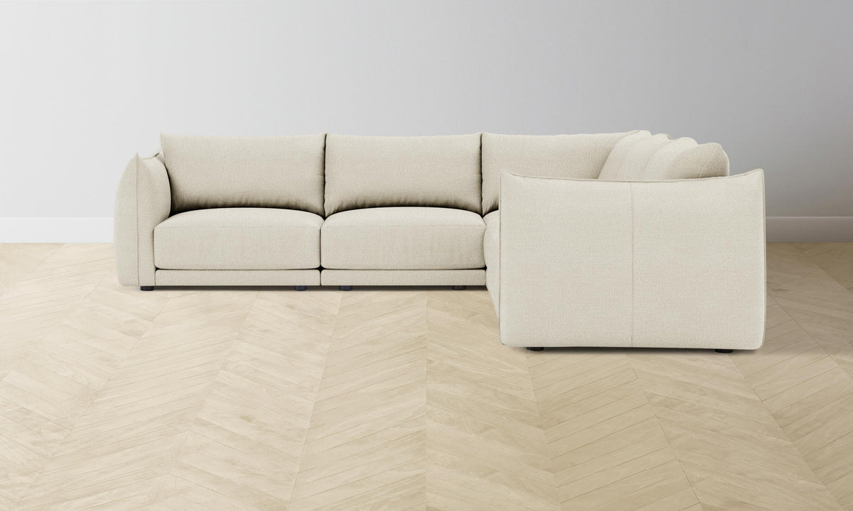 The Jones Modular Sectional - Italian Bouclé White
