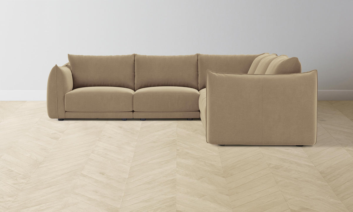 The Jones Modular Sectional - Mohair Almond