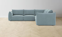 The Jones Modular Sectional - Mohair Slate Blue