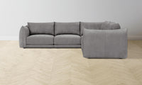 The Jones Modular Sectional - Nubuck Leather Asphalt