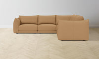 The Jones Modular Sectional - Pebbled Leather Latte