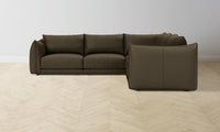 The Jones Modular Sectional - Pebbled Leather Truffle