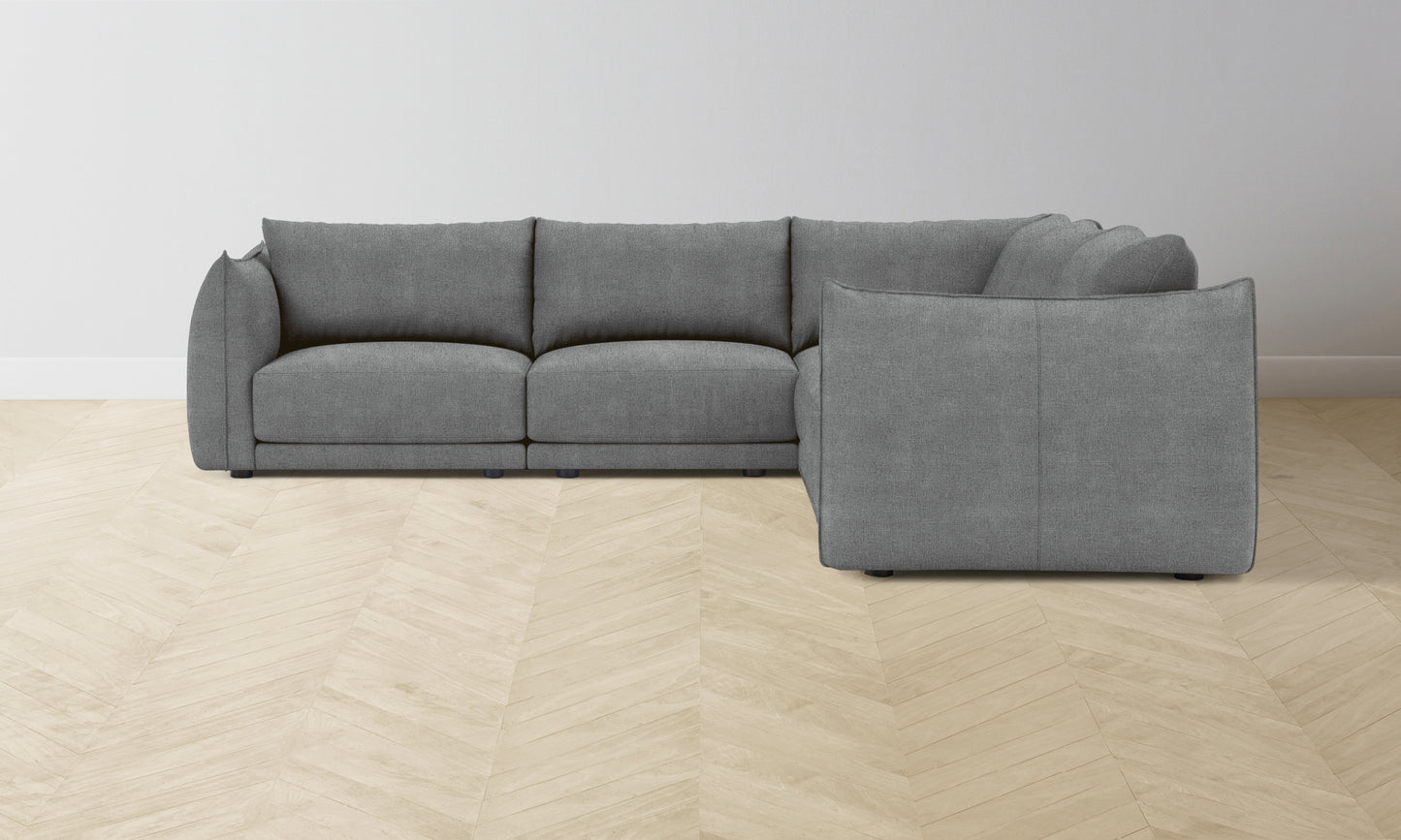 The Jones Modular Sectional - Performance Melange Weave Night