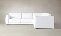 The Jones Modular Sectional - Performance Linen Weave Pure White