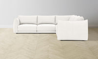 The Jones Modular Sectional - Performance Textured Tweed Snow