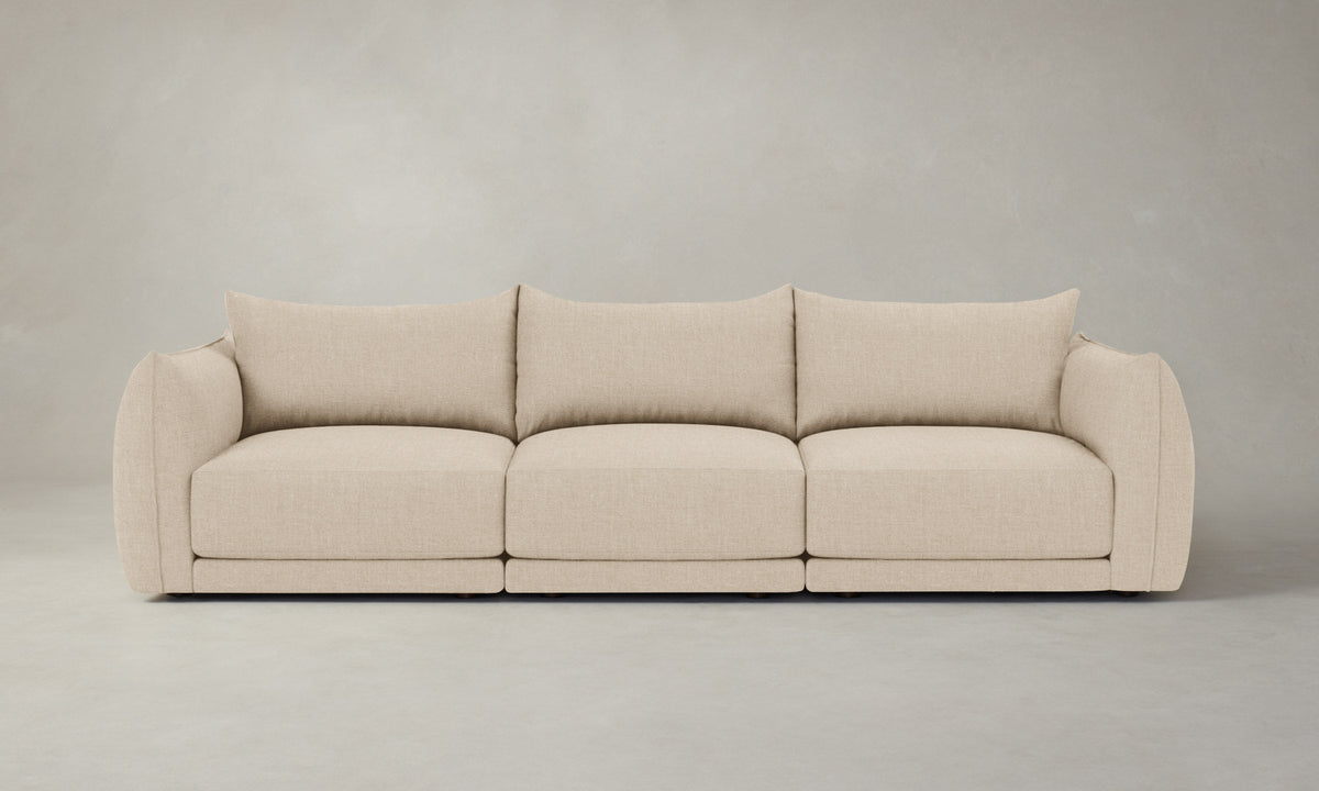 The Jones Modular Sofa - Heritage Belgian Linen Husk