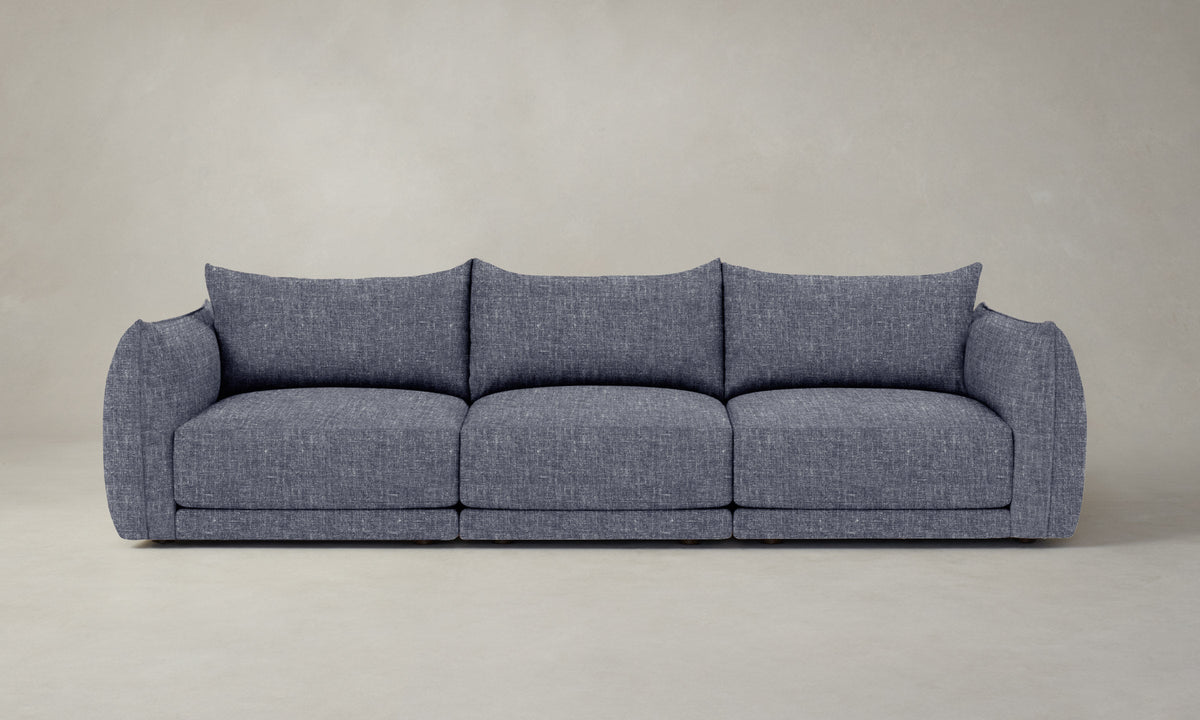 The Jones Modular Sectional - Heritage Belgian Linen Lake