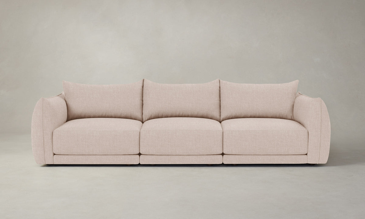 The Jones Modular Sectional - Heritage Belgian Linen Petal