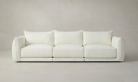 modular sofa in white boucle - jones sofa