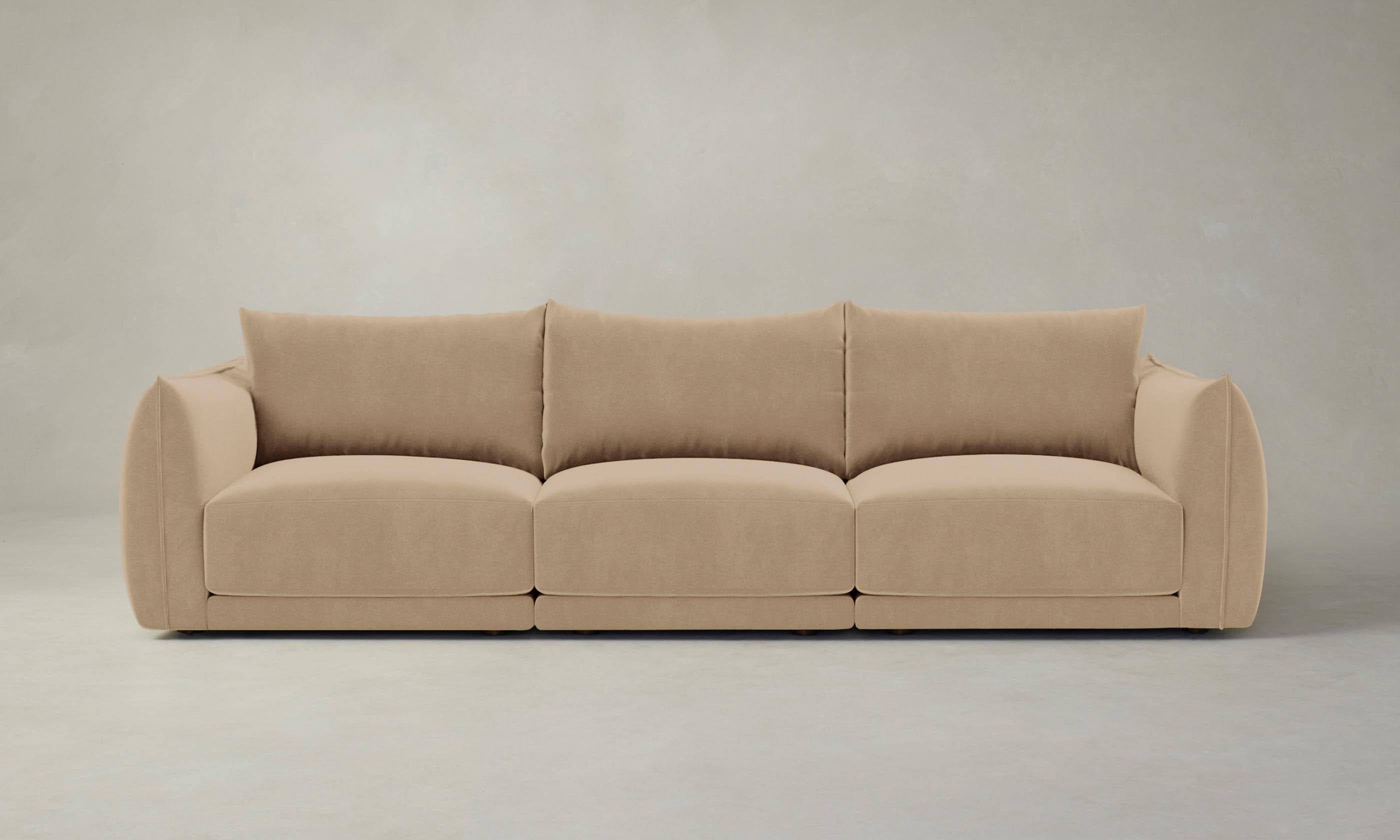 The Jones Modular Sectional - Mohair Almond – Maiden Home
