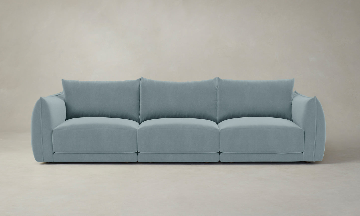 The Jones Modular Sectional - Mohair Slate Blue