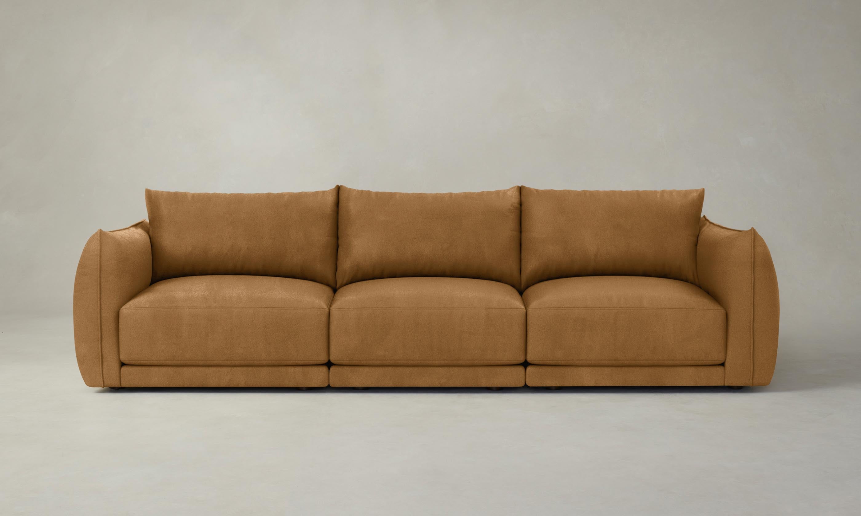 The Jones Modular Sofa - Nubuck Leather Saddle – Maiden Home