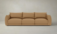 The Jones Modular Sofa - Pebbled Leather Latte