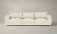 The Jones Modular Sectional - Pebbled Leather Swan