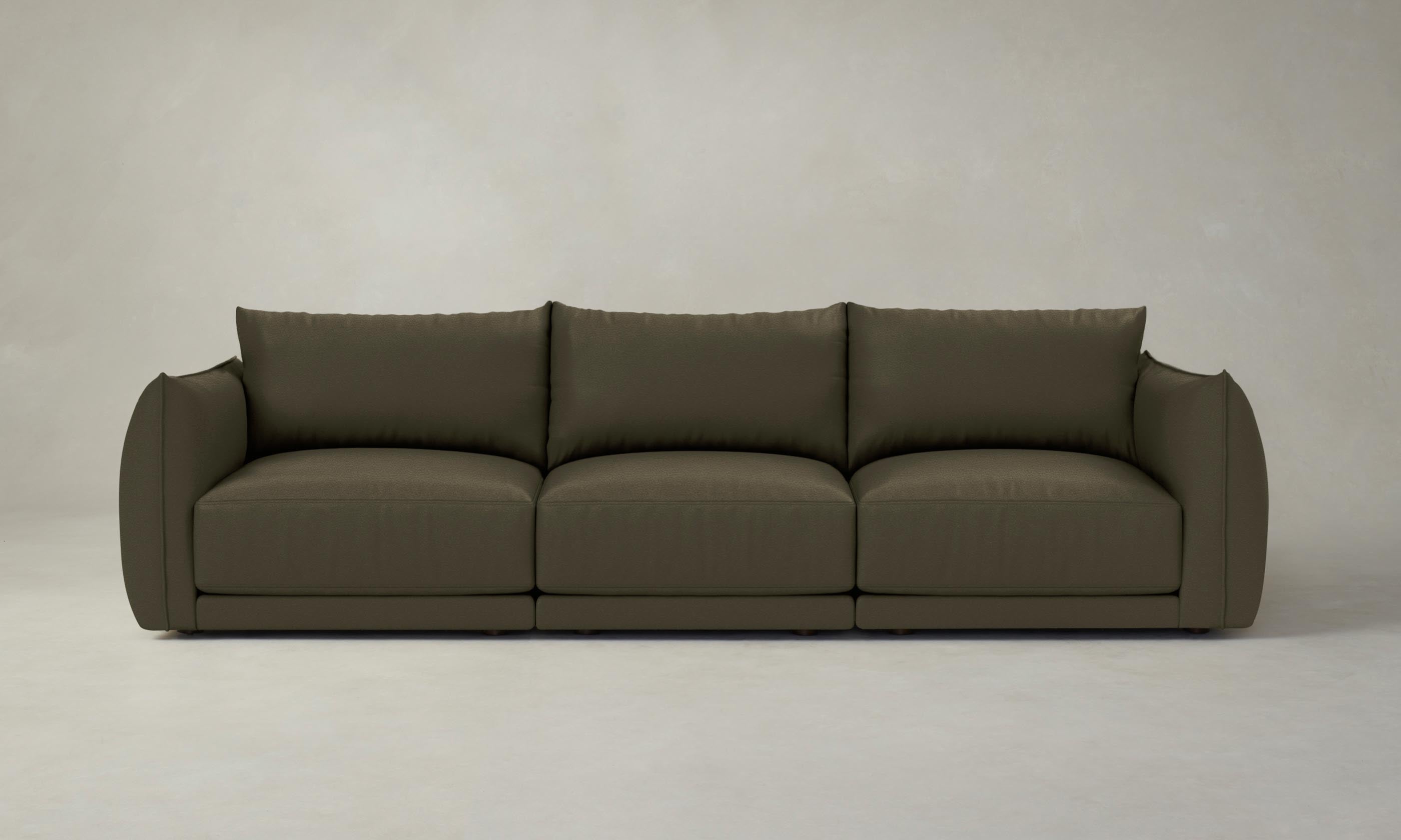 The Jones Modular Sofa - Pebbled Leather Truffle – Maiden Home