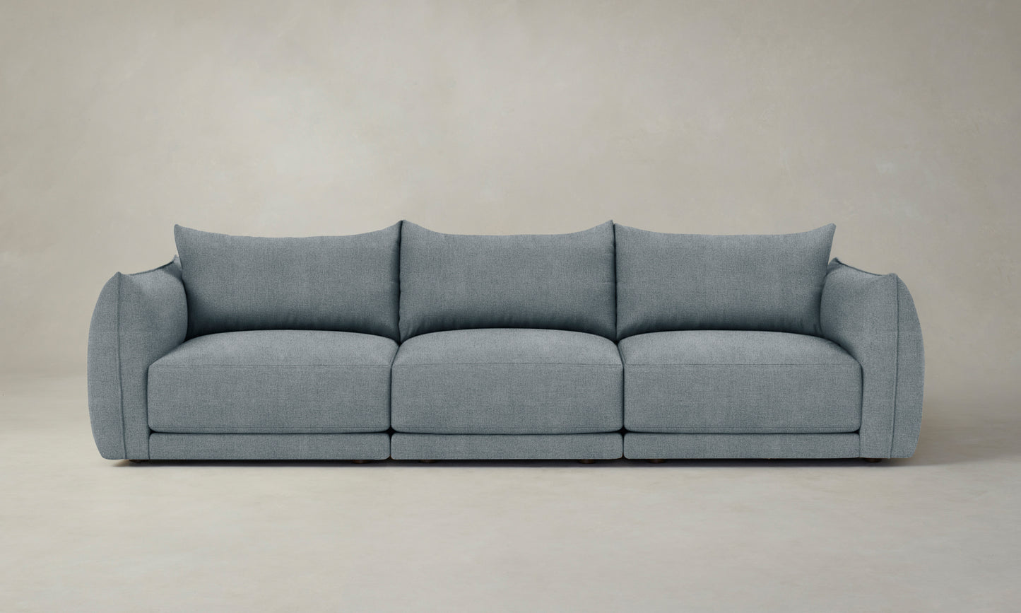 The Jones Modular Sectional - Performance Melange Weave Aegean