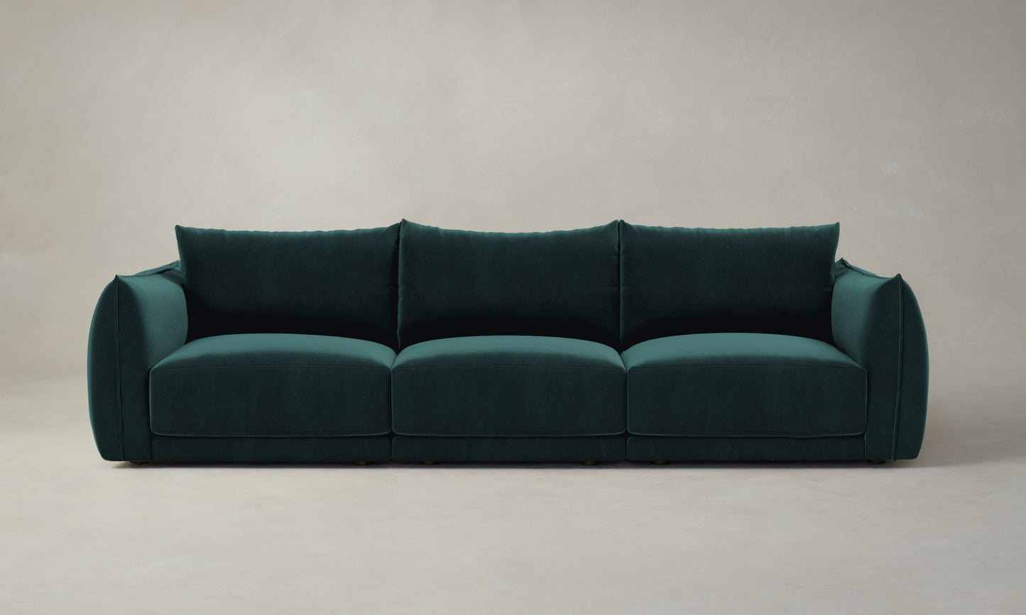 The Jones Modular Sectional - Performance Velvet Emerald