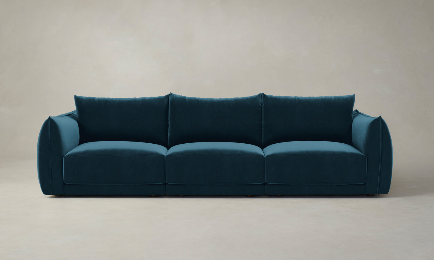 The Jones Modular Sofa - Performance Velvet Lagoon