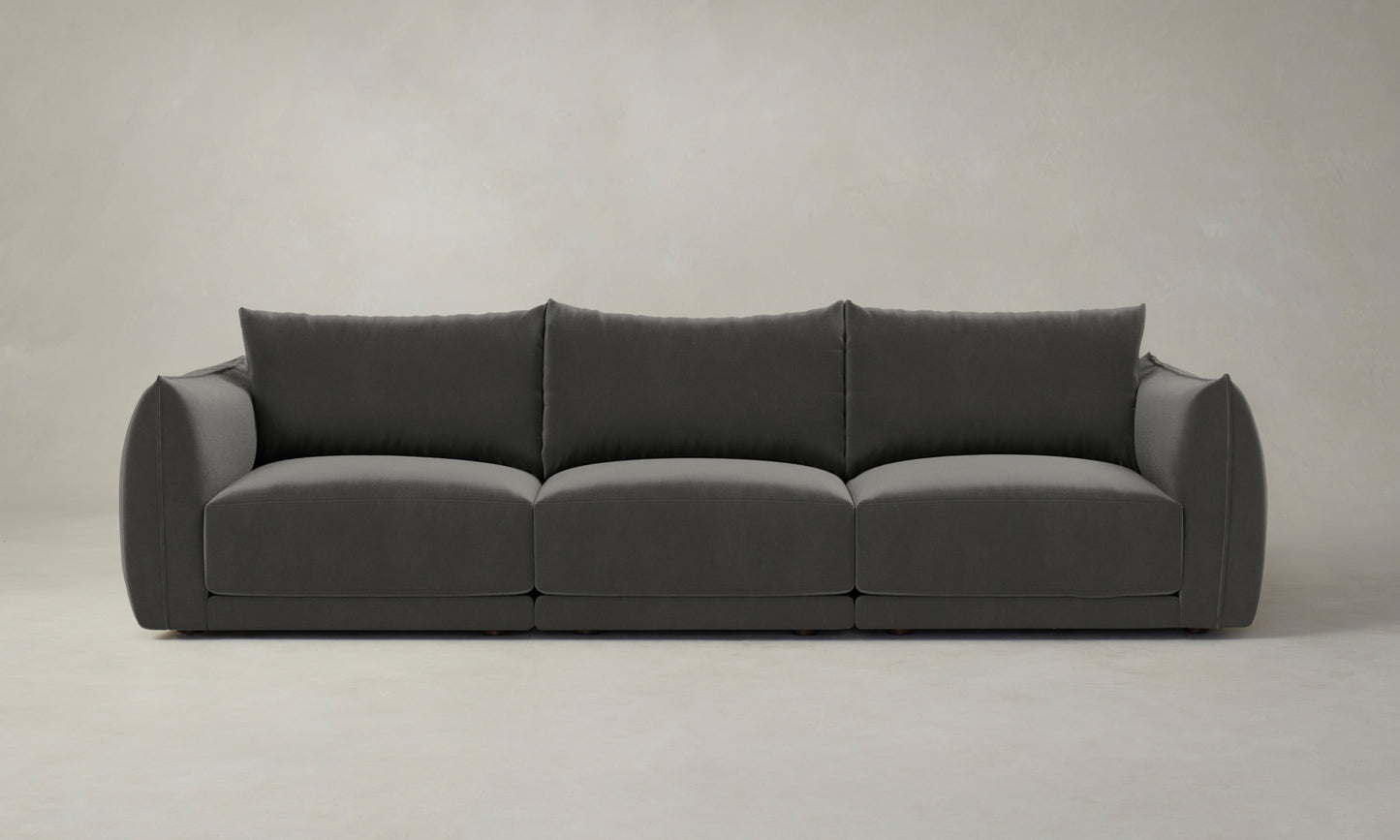 The Jones Modular Sofa - Performance Velvet Slate