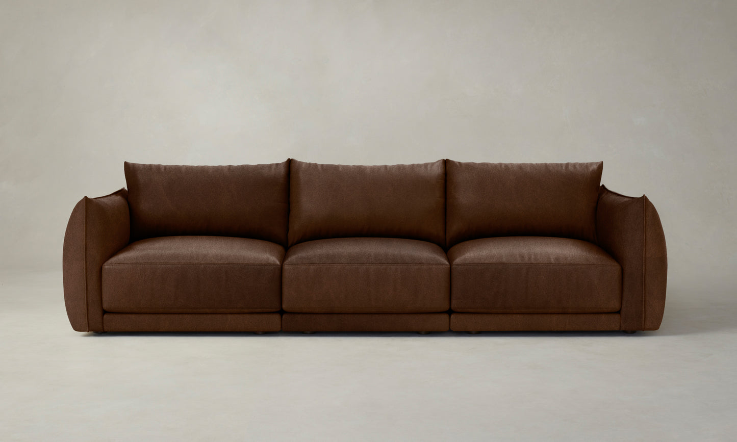 The Jones Modular Sectional - Tuscan Leather Bourbon