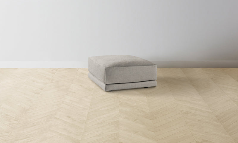 The Jones Ottoman - Performance Textural Weave Breeze