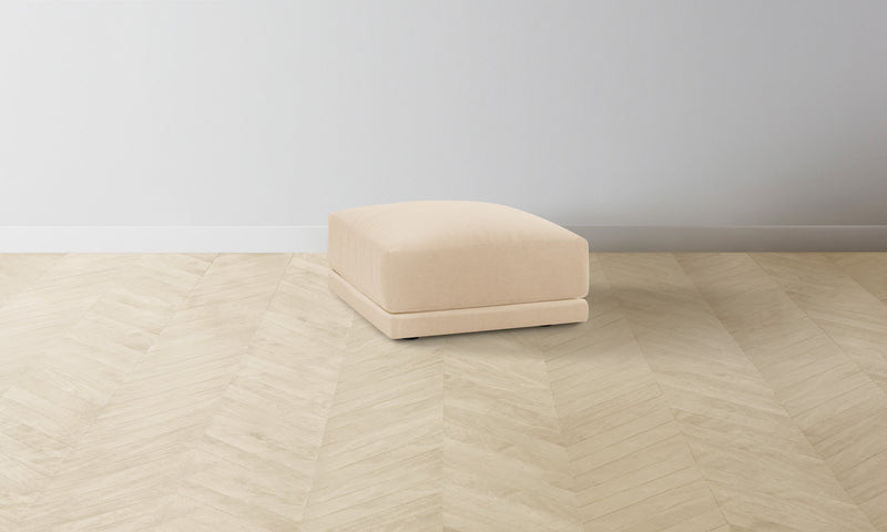 The Jones Ottoman - Performance Velvet Butter