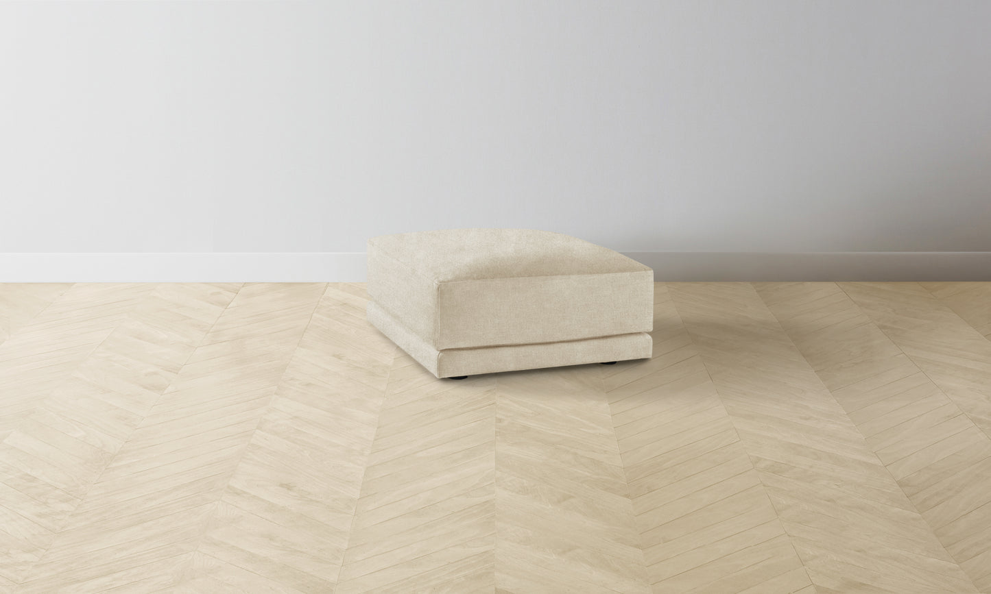 The Jones Ottoman - Performance Melange Weave Shell