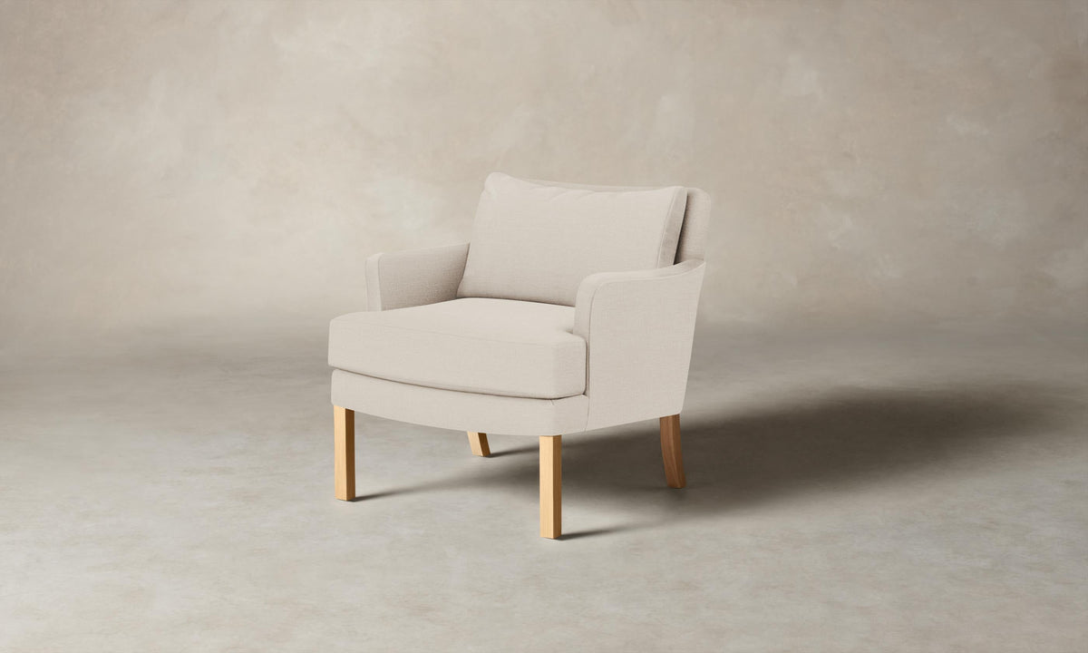 The Kaye Chair - Heritage Belgian Linen Alder