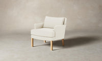 The Kaye Chair - Belgian Linen Egret