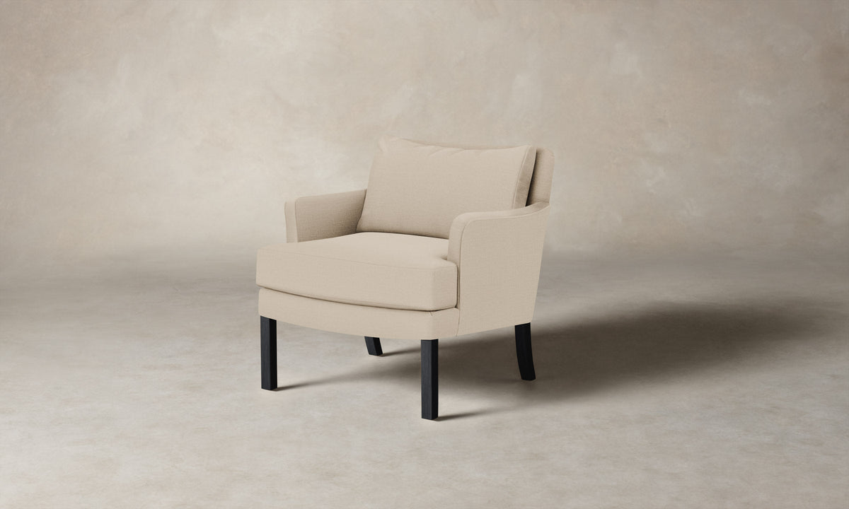 The Kaye Chair - Heritage Belgian Linen Husk