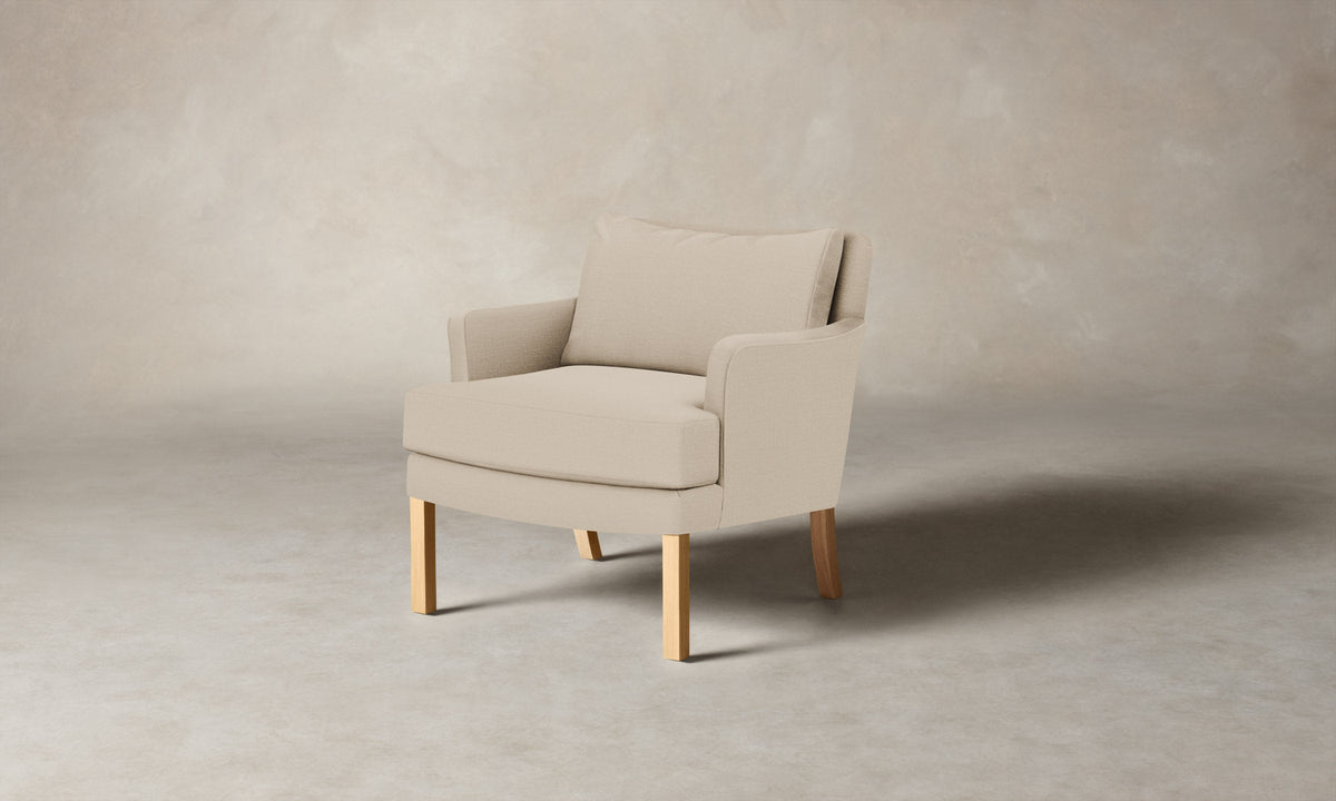 The Kaye Chair - Heritage Belgian Linen Husk