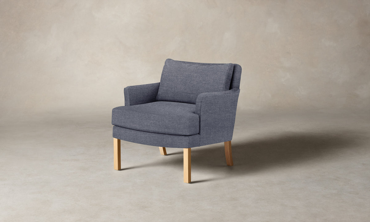 The Kaye Chair - Heritage Belgian Linen Lake
