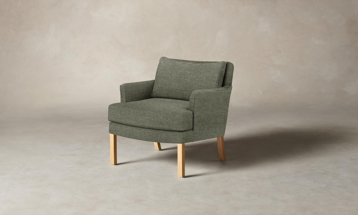 The Kaye Chair - Heritage Belgian Linen Thyme