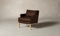 The Kaye Chair - Italian Brushed Wool Cocoa