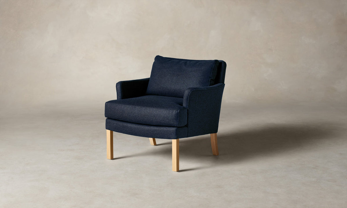 The Kaye Chair - Italian Brushed Wool Harbor