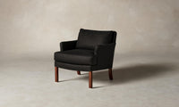 The Kaye Chair - Italian Brushed Wool Pepper