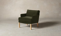 The Kaye Chair - Mohair Moss