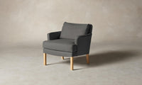 The Kaye Chair - Nubuck Leather Asphalt