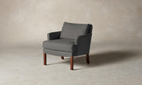 The Kaye Chair - Nubuck Leather Asphalt