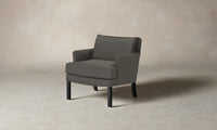 The Kaye Chair - Pebbled Leather Ash