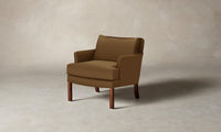 The Kaye Chair - Pebbled Leather Latte