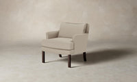 The Kaye Chair - Pebbled Leather Stone