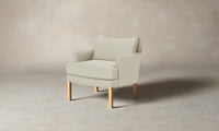 The Kaye Chair - Pebbled Leather Swan