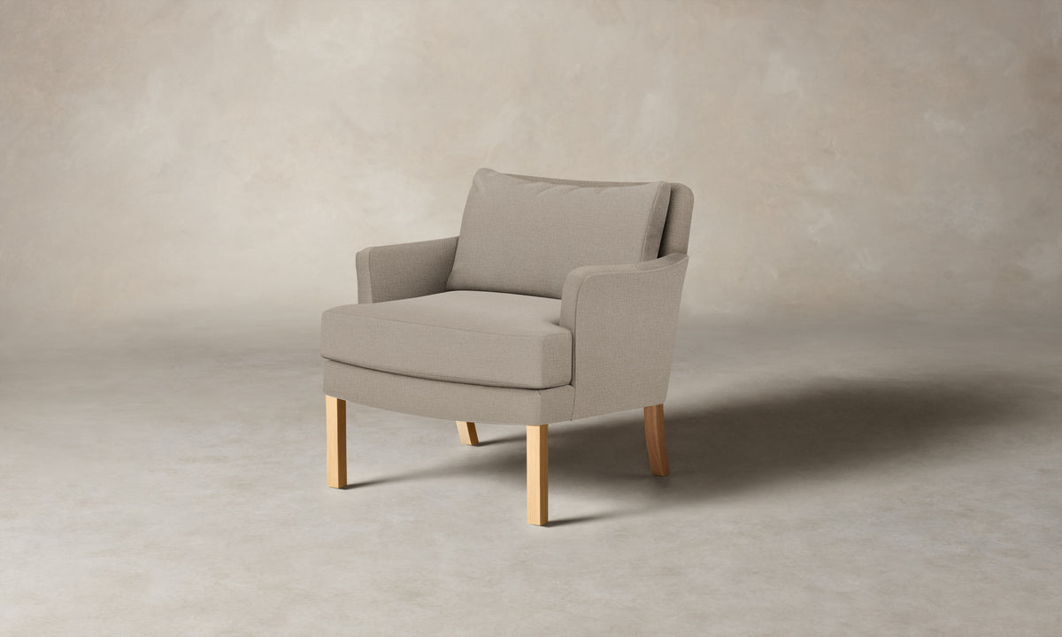 The Kaye Chair - Performance Linen Weave Beige