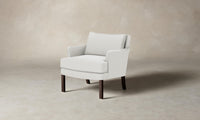 The Kaye Chair - Performance Linen Weave Pure White