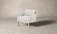 The Kaye Chair - Performance Linen Weave Pure White