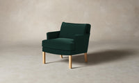 The Kaye Chair - Performance Velvet Emerald