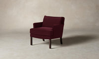 The Kaye Chair - Performance Velvet Merlot